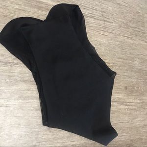 ASOS Tops - Sexy black strapless body suit with mesh inserts ASOS Tops - Sexy black strapless body suit with mesh inserts